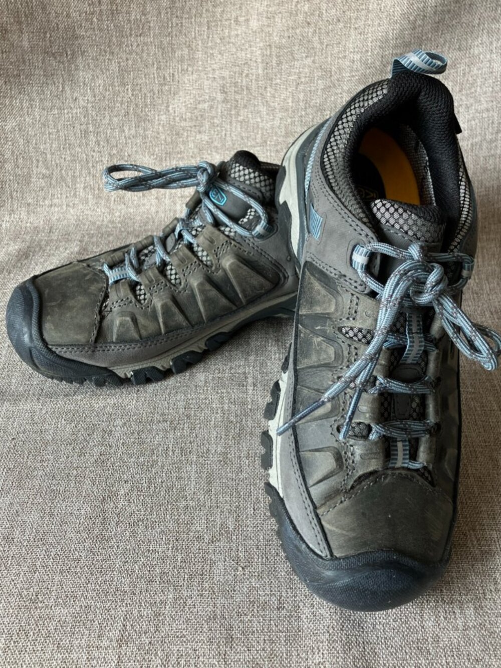 Keen Targhee III Hiking Shoes Magnet/Atlantic Blue Low Waterproof Women's 7W